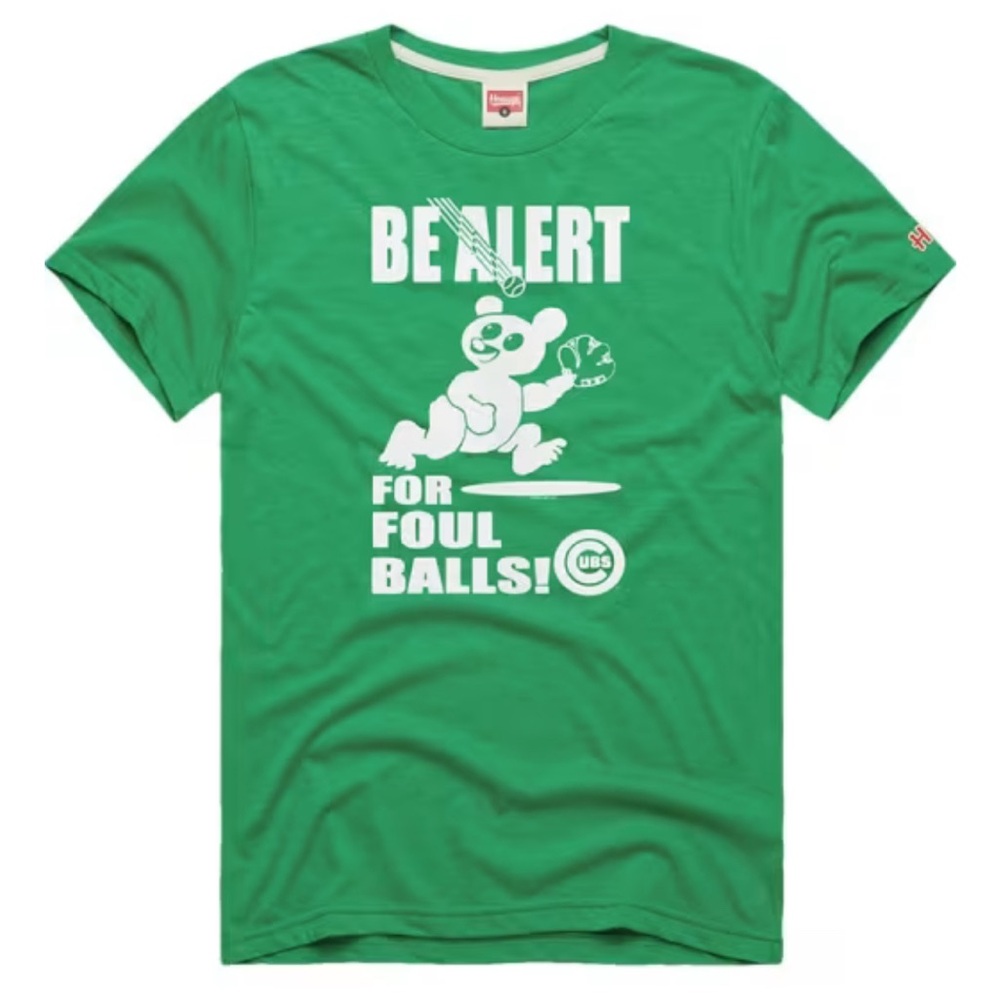HOMAGE CHICAGO CUBS GREEN BE ALERT SHORT SLEEVE